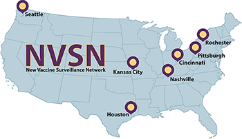 Map of NVSN locations