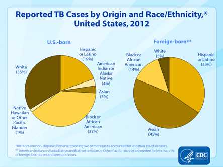 Slide 15. Reported TB Cases by Origin and Race/Ethnicity, United States, 2012