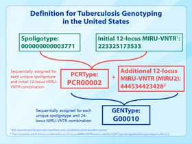 Slide 32. Definition for Tuberculosis Genotyping in the United States. Click here for larger image