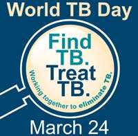 CDC World TB Day Web Graphic Blue Background 