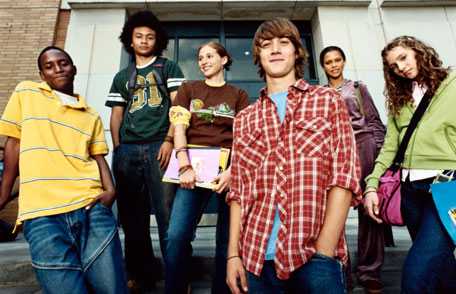 group of teens