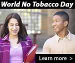 World No Tobacco Day. Learn more…