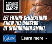 A Tip About Secondhand Smoke: Let future generations know the dangers of secondhand smoke. Learn more.