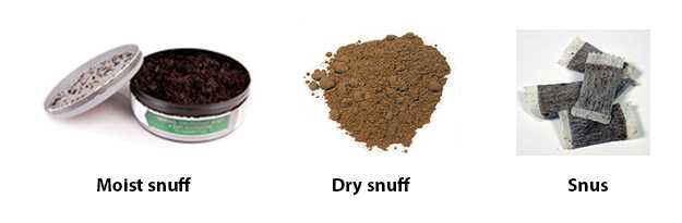 Various kinds of snuff