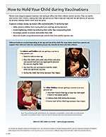 How to hold your child during vaccination
