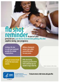 Flu shot reminder flyer