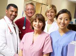 Group of health care professionals