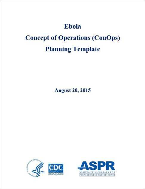 Ebola Concept of Operations (ConOps) Planning Template