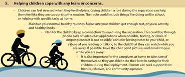 Helping Children Cope with any fears or concerns.