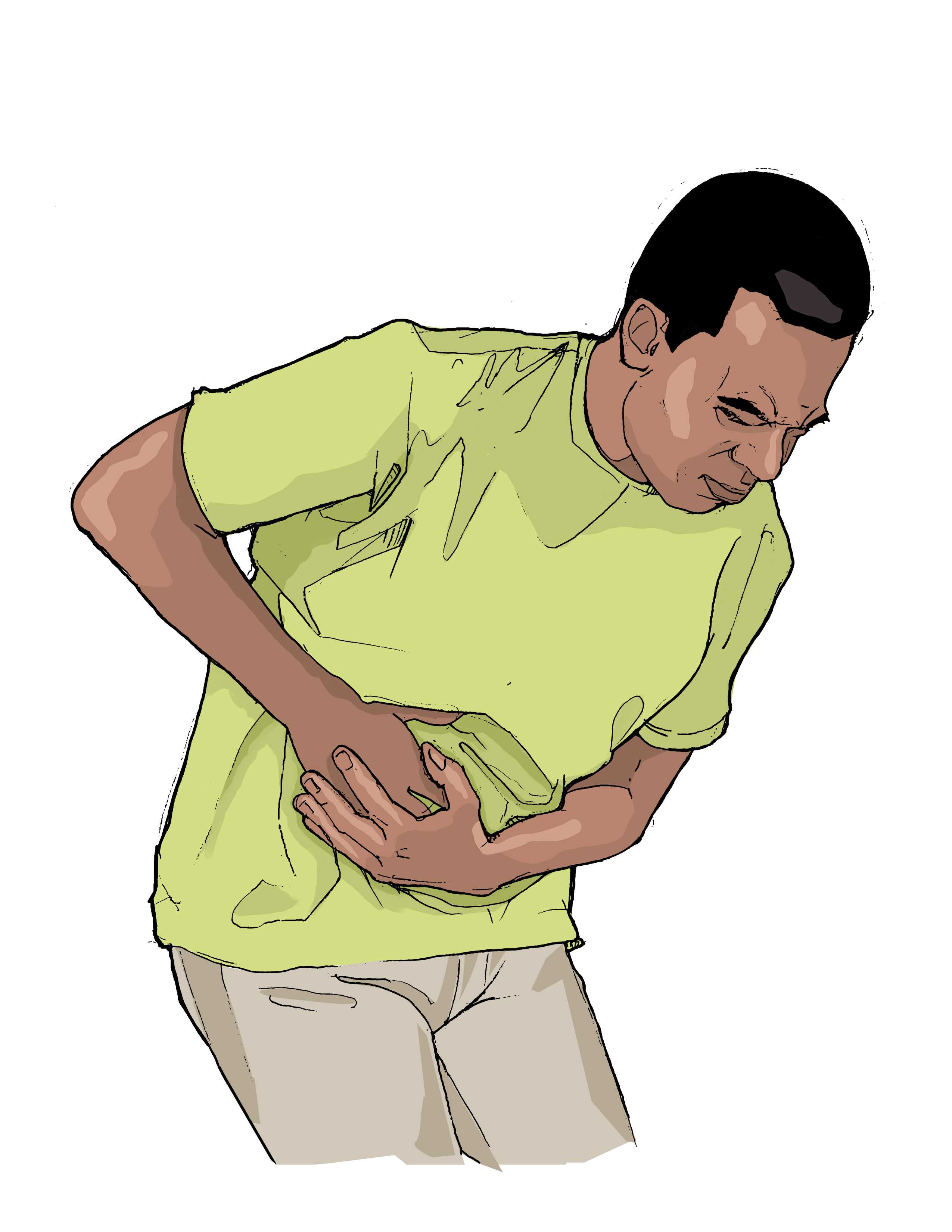 Ebola symptom: stomach pain