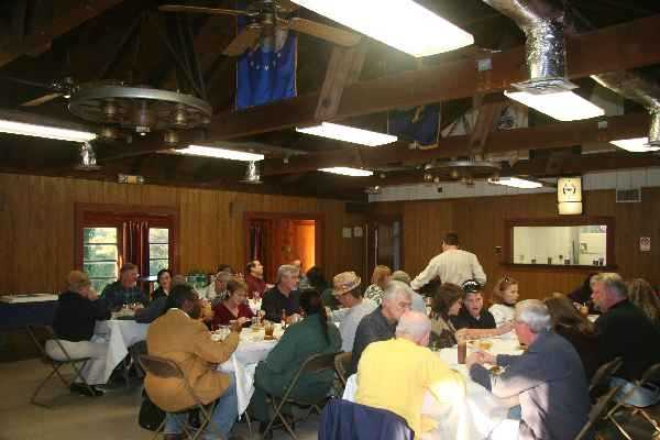 About 45 Watsonians attended the 2006 Retiree Pig Roast and sat down to great BBQ!