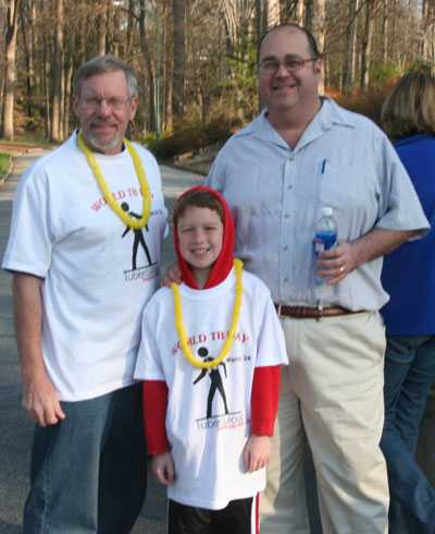 WS Treasurer, Bob Kohmescher, WS President Fletcher Franklin and son