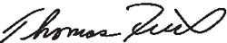 Signature: Thomas Frieden