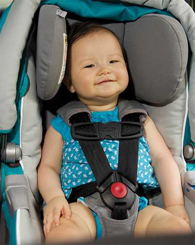 Infant in a carseat