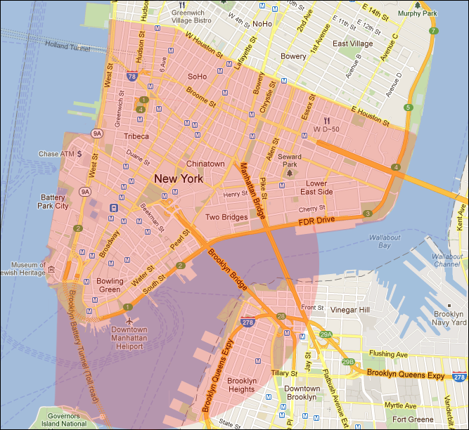 World Trade Center Exposure Map