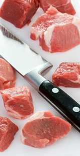 	Cut raw meat