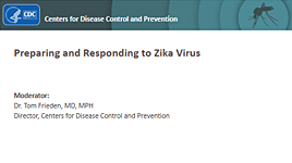 Preparing and Responding to Zika virus