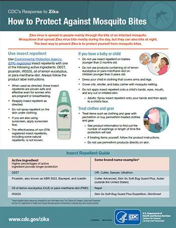 How to protect against mosquito bites factsheet thumbnail