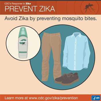 Prevenir el zika: evite el zika protegiéndose de las picaduras de mosquitos.