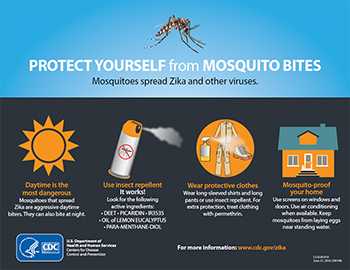Protect yourself from mosquito bites - Zika poster thumbnail