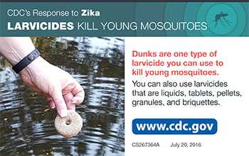 Respuesta de los CDC al zika: los larvicidas matan los mosquitos jóvenes